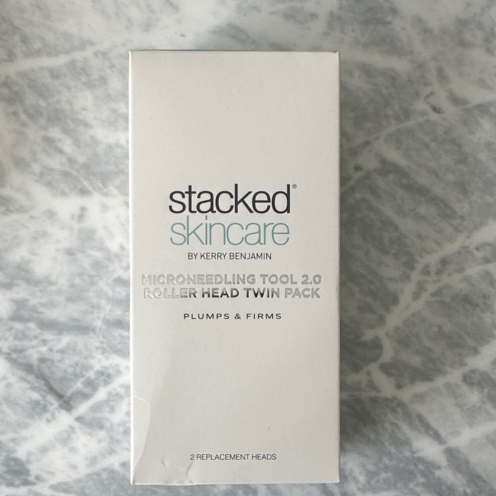 Stacked Skincare Microneedling Tool 2.0 Roller Head Twin Pack